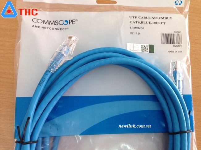 Dây nhẩy Patch cord Commscope cat6 dài 3m